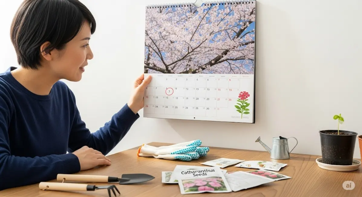 翌年のニチニチソウの播種時期はいつがいい？