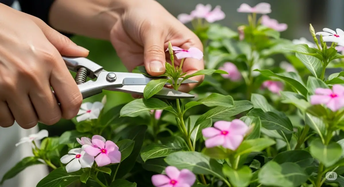 ニチニチソウの花を増やすための切り戻しとは？