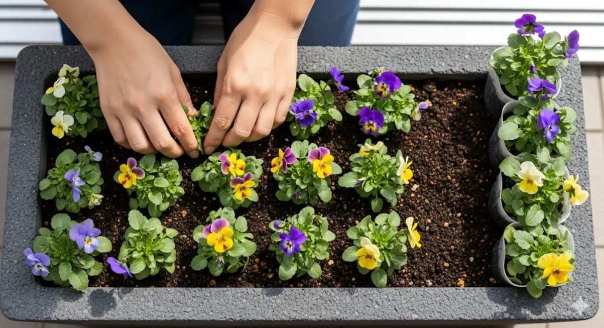 ビオラの寄せ植えをぎゅうぎゅうにするための基本的な知識