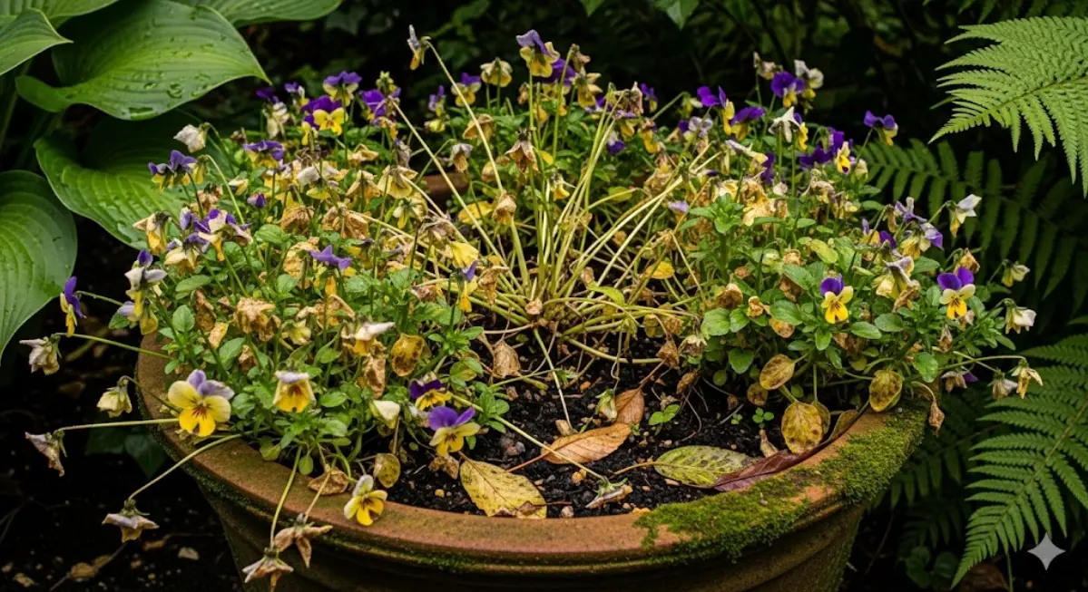 ビオラの寄せ植えをぎゅうぎゅうに！デメリットは？