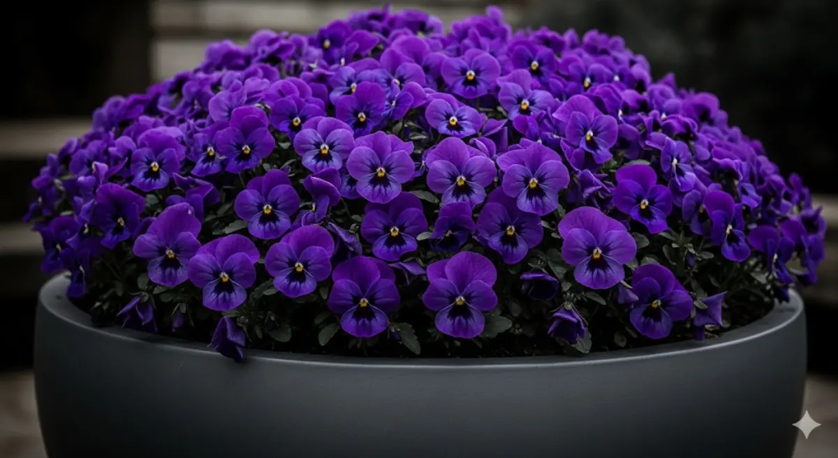 ビオラの寄せ植えをぎゅうぎゅうに！ビオラだけの寄せ植えで魅せる方法とは？