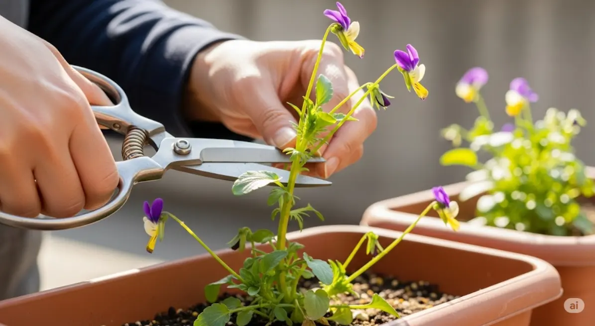 ビオラの花が終わったら切り戻しはいつまでに行う？
