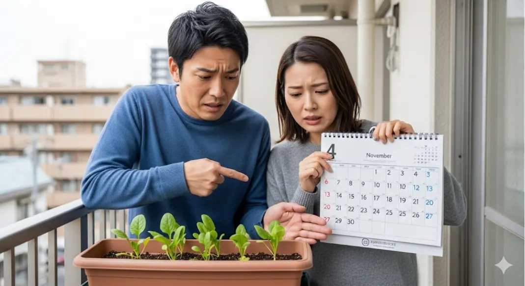 ほうれん草がプランターで大きくならない?11月の種まきは遅い?