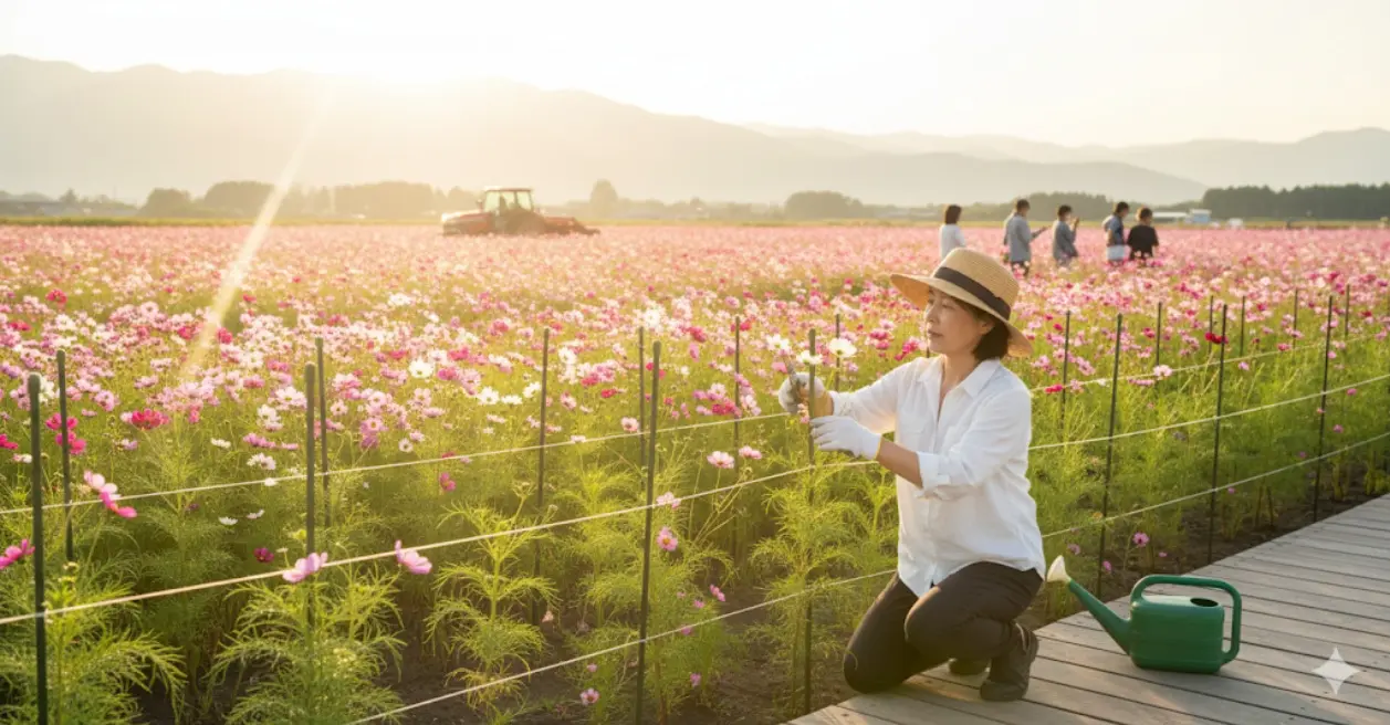 コスモスの種まき・ばらまき方は？地植えで育てる場合のポイント