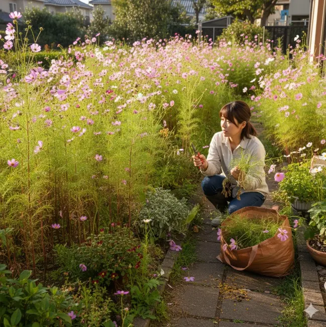 コスモスの種まき・ばらまき方は？庭に植えてはいけないと言われる理由