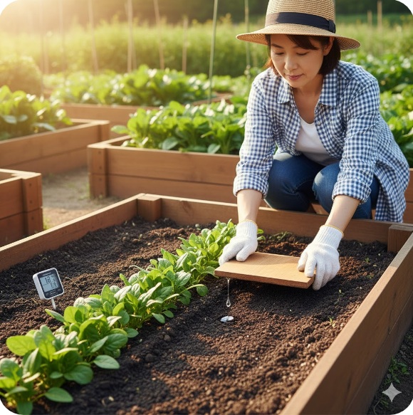 ほうれん草の種まきのコツは？鎮圧を行って種と土を密着させる効果