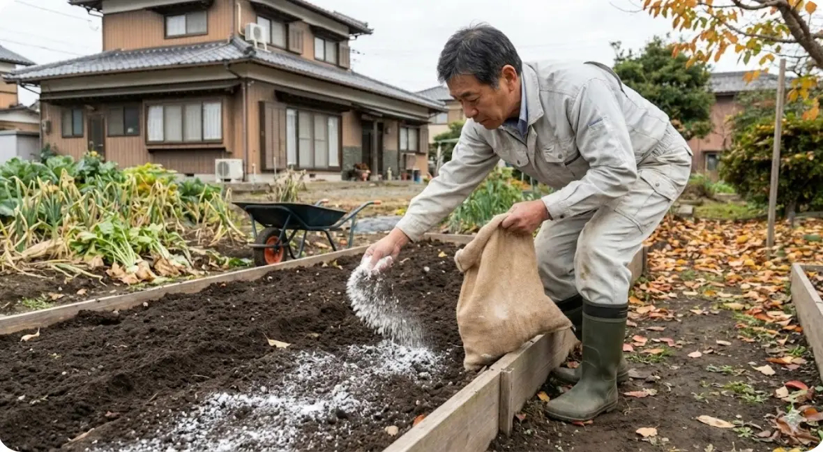 ほうれん草の種まきのコツ：酸性土壌を改良する石灰の施用時期は？