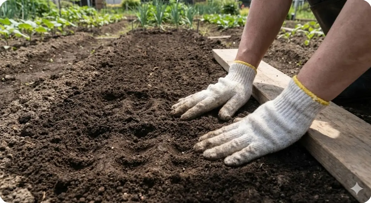 ほうれん草の種まきのコツは？鎮圧を行って種と土を密着させる効果