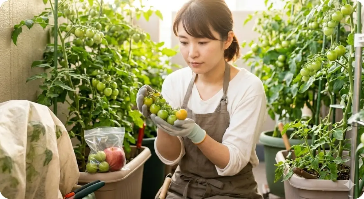 ミニトマトが赤くならない！原因とすぐできる対策・追熟のコツ