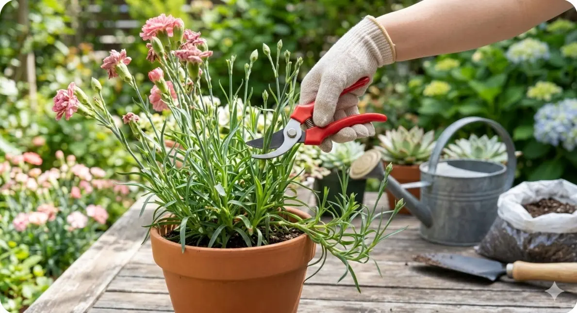 カーネーションの切り戻しの基本とは?