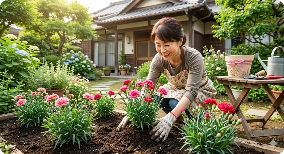 母の日のカーネーションを地植えするコツとは?