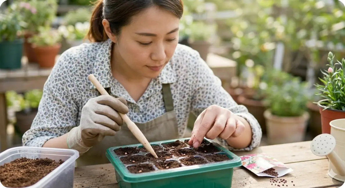カーネーションの種まきの手順は?
