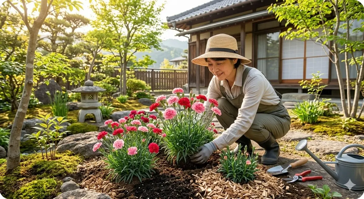 カーネーション地植えの季節ごとの管理と対策について
