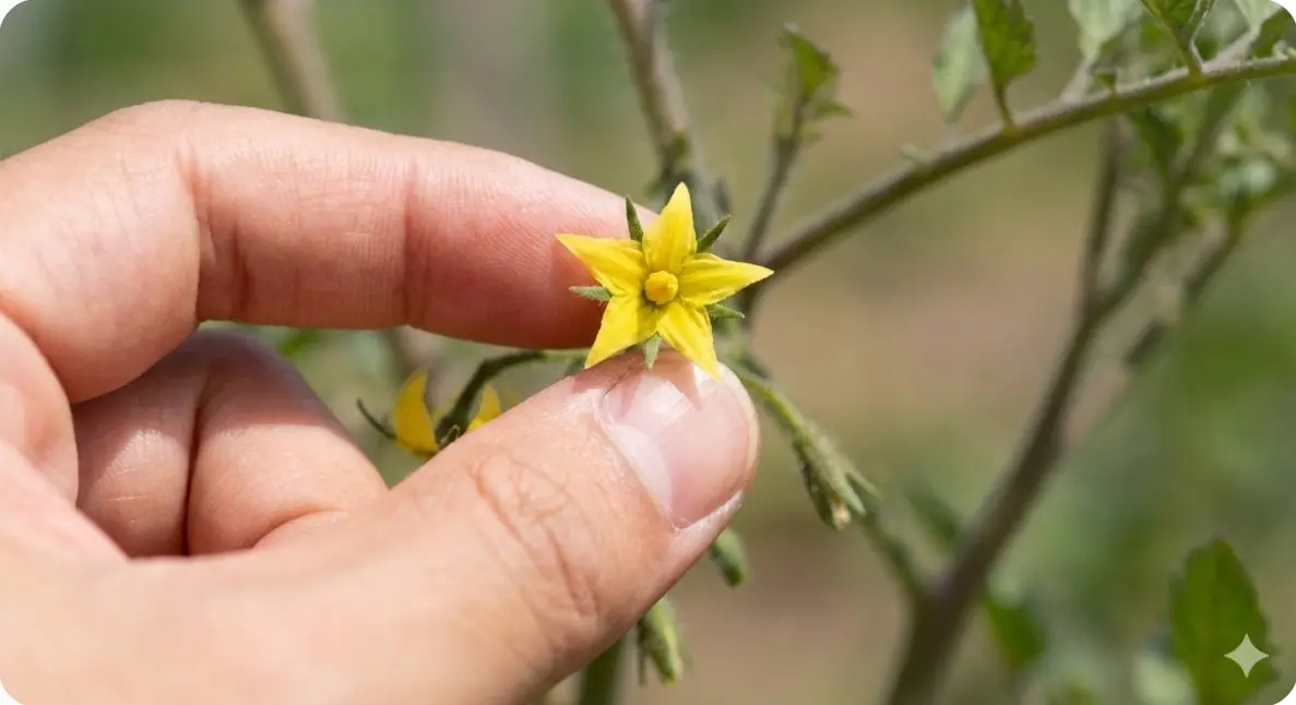 ミニトマトの花の大きさの目安は？