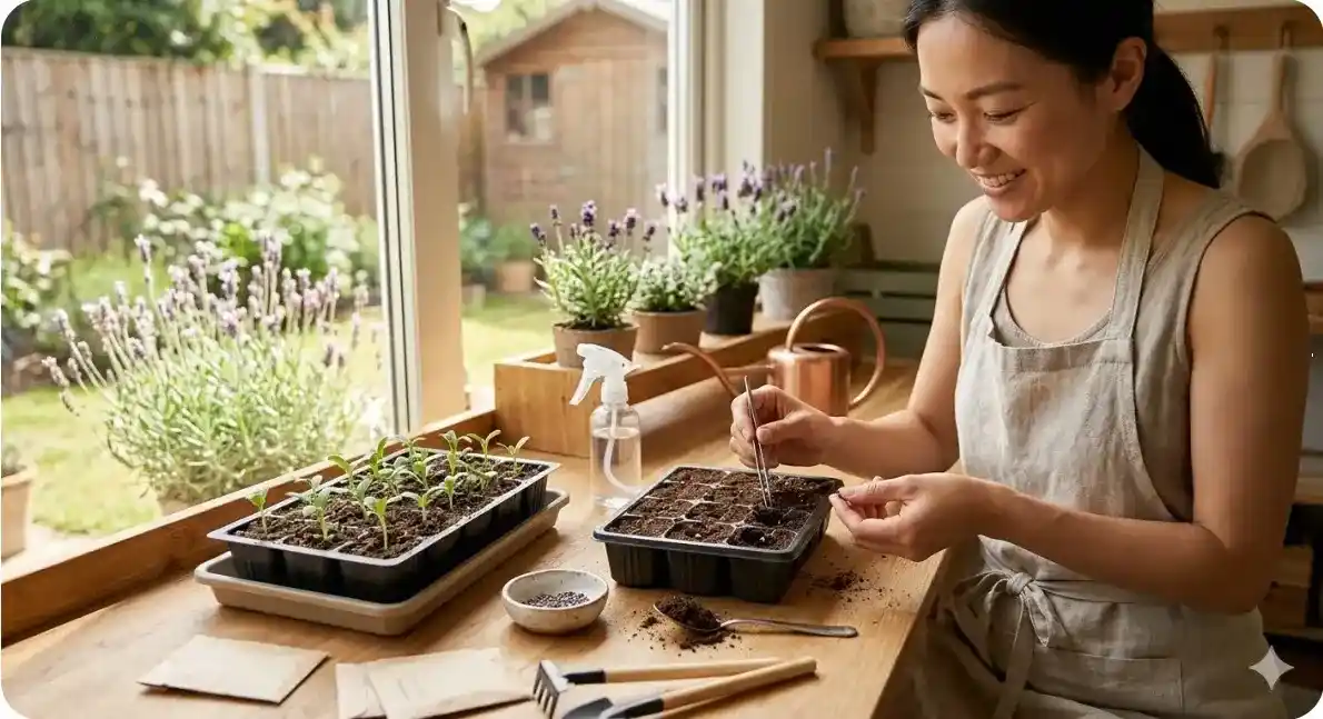 ラベンダーの種まきの手順と日常の管理方法は？