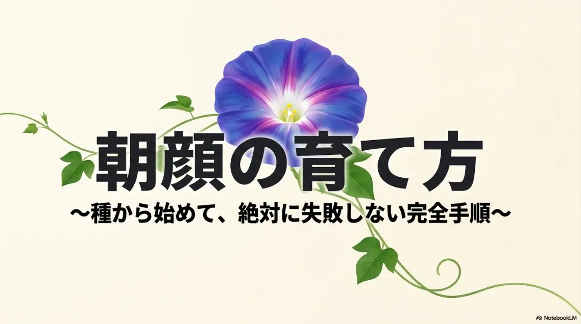 朝顔の育て方〜種から始めて絶対に失敗しない完全手順〜