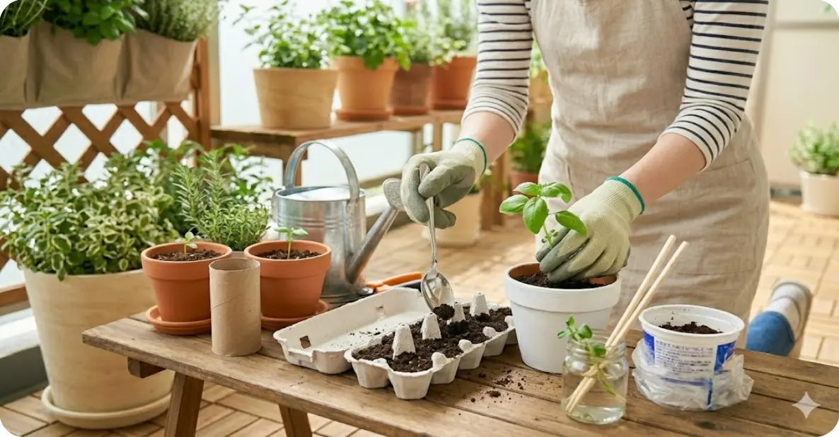家にあるもので代用できる園芸用品は?