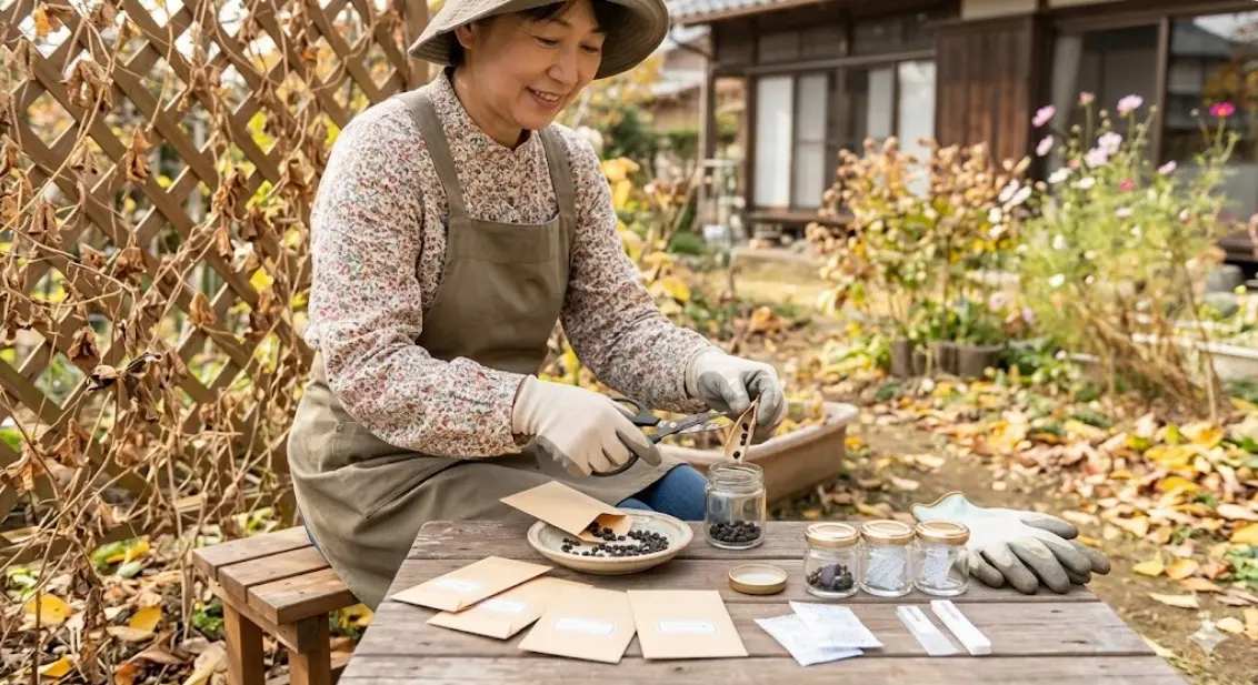 10月に向けた種とりと正しい保存方法は？