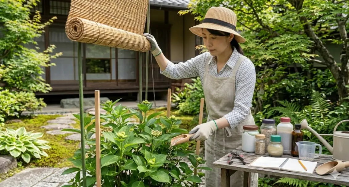 紫陽花の蕾はいつ頃つき始める？