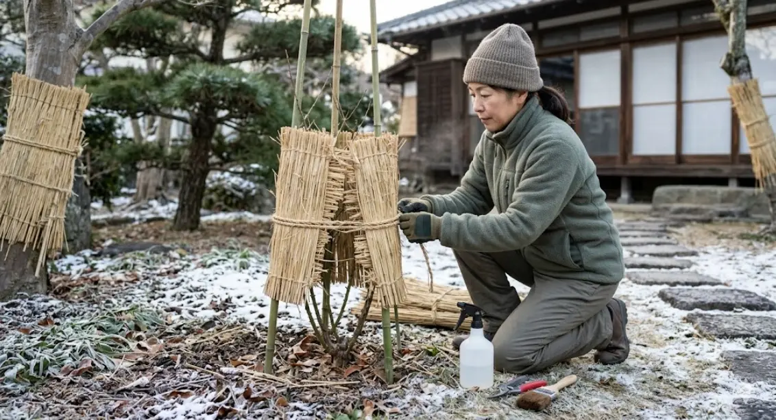 冬の寒風や病害虫から守る手入れの方法とは？