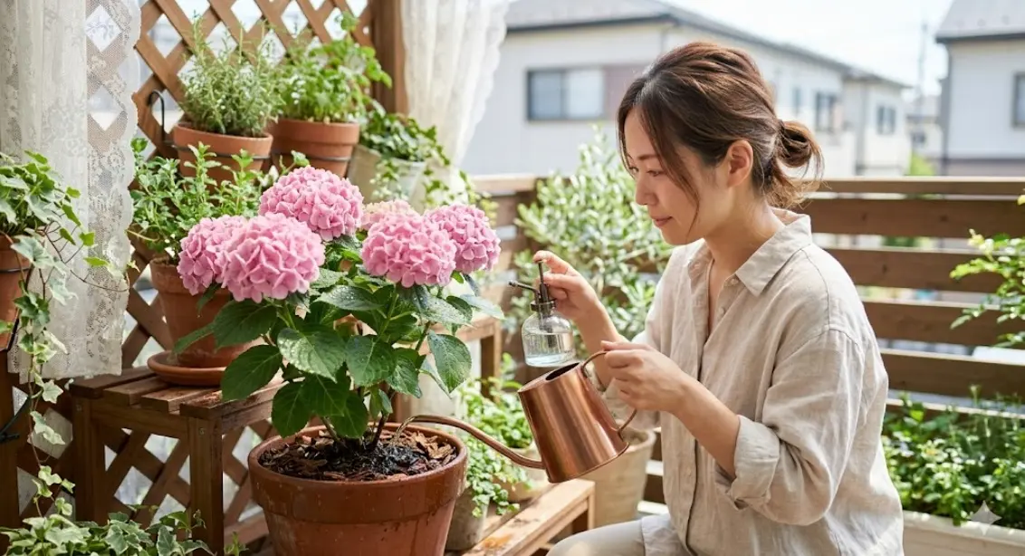 紫陽花コットンキャンディの水やりの頻度と注意点は？