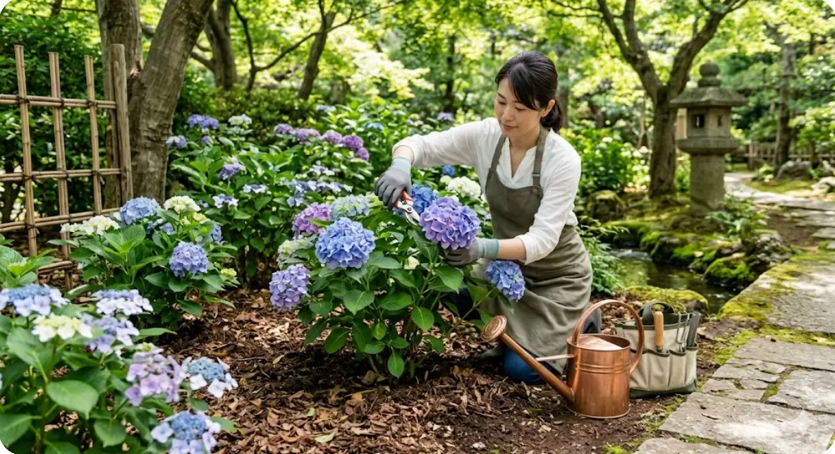 紫陽花が枯れるトラブルを防ぐ環境作りとは?