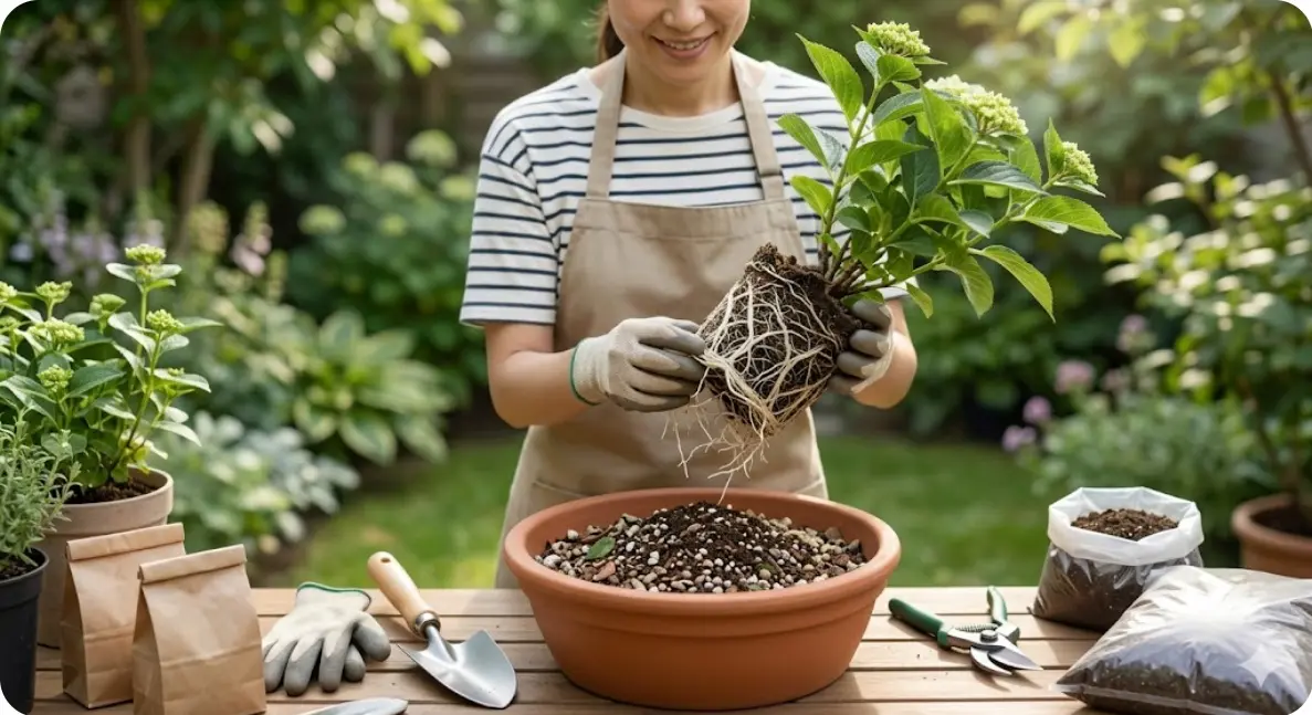 紫陽花の植え替えの失敗を防ぐコツ