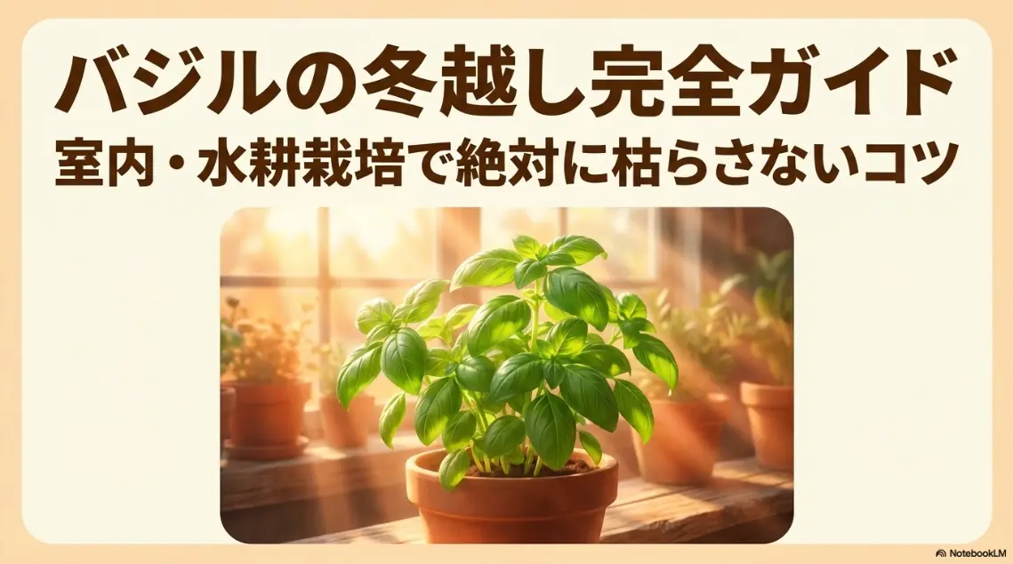 バジルの冬越し完全ガイド！室内や水耕栽培で枯らさないコツ