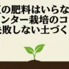 枝豆の肥料はいらない？プランター栽培のコツと失敗しない土づくりのタイトル画像
