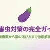 ナス害虫対策の完全ガイド！無農薬から薬の選び方まで徹底解説