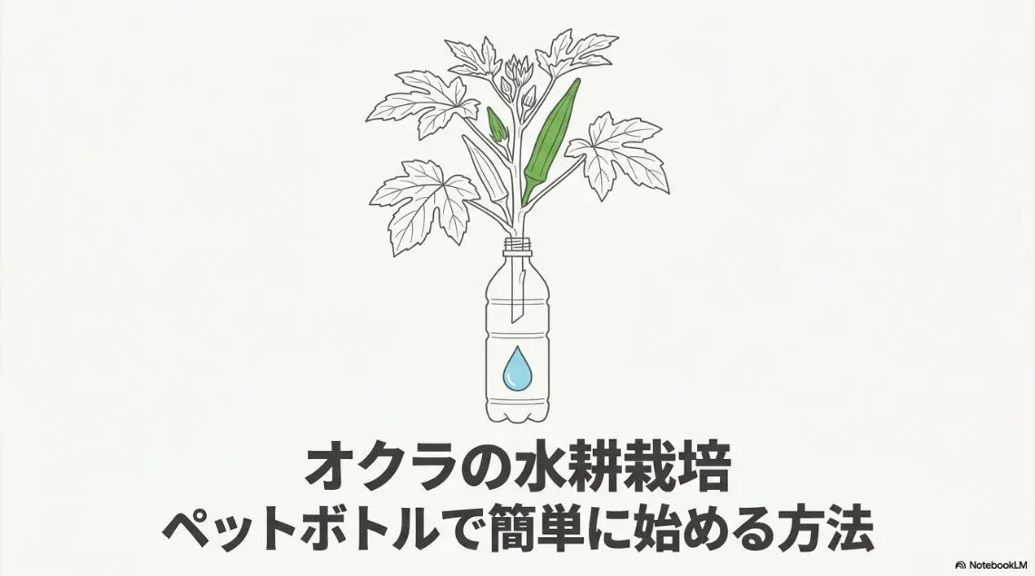 ペットボトルで簡単に始めるオクラの水耕栽培
