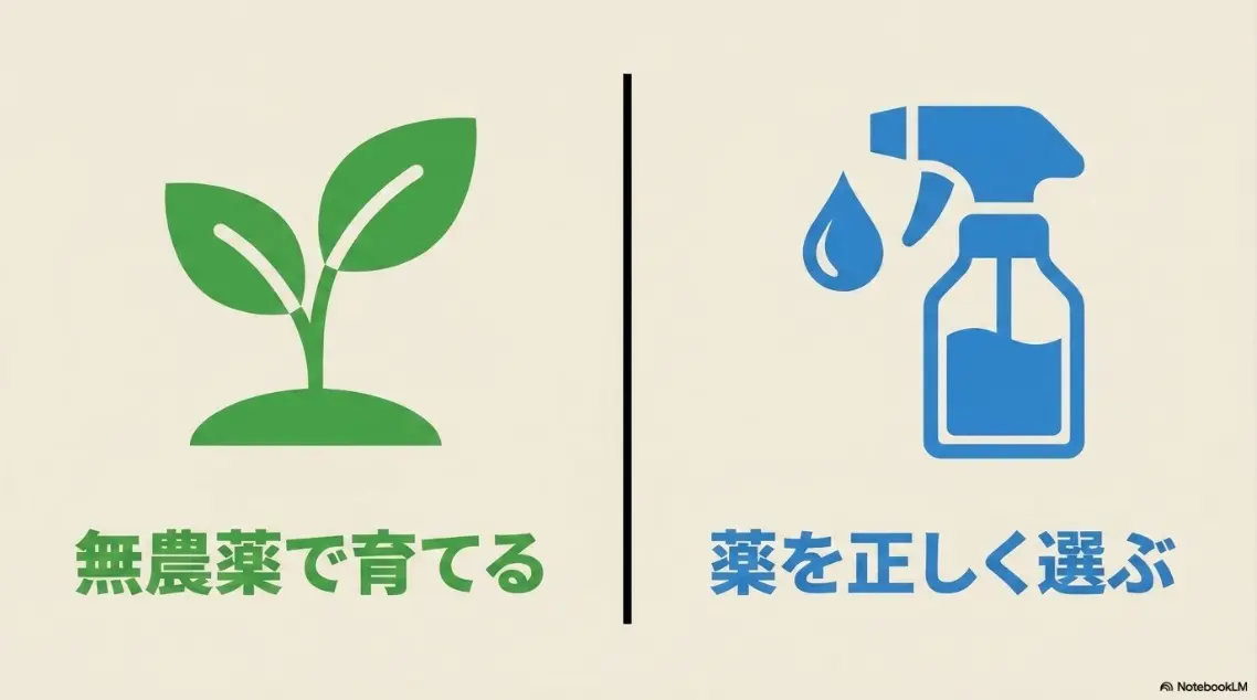 無農薬で育てる方法と薬を正しく選ぶ方法