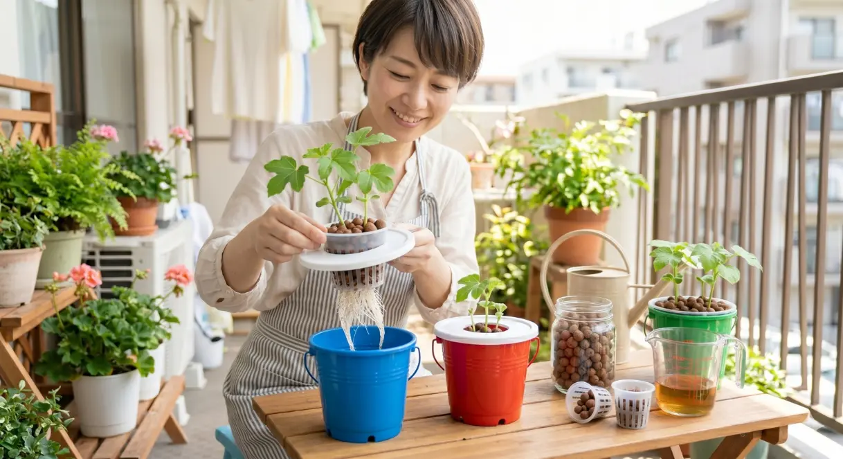 ミニバケツを使ったお手軽な栽培方法