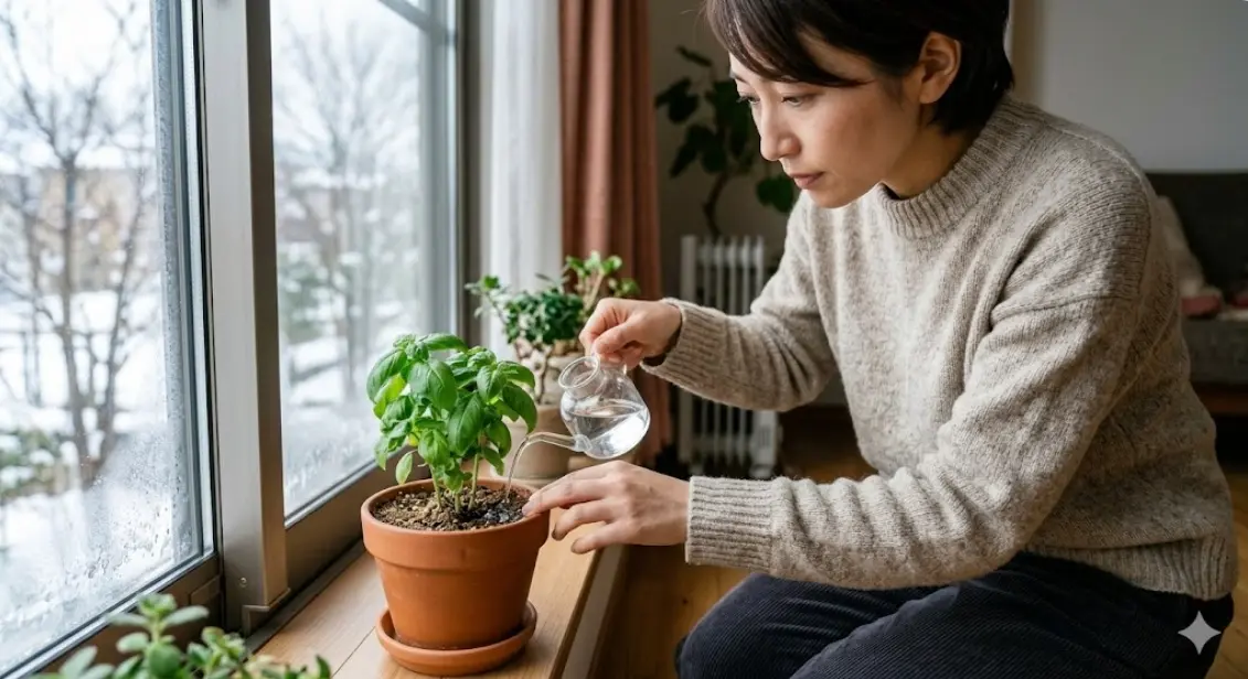 気をつけたい冬のバジルの水やりポイントとは？