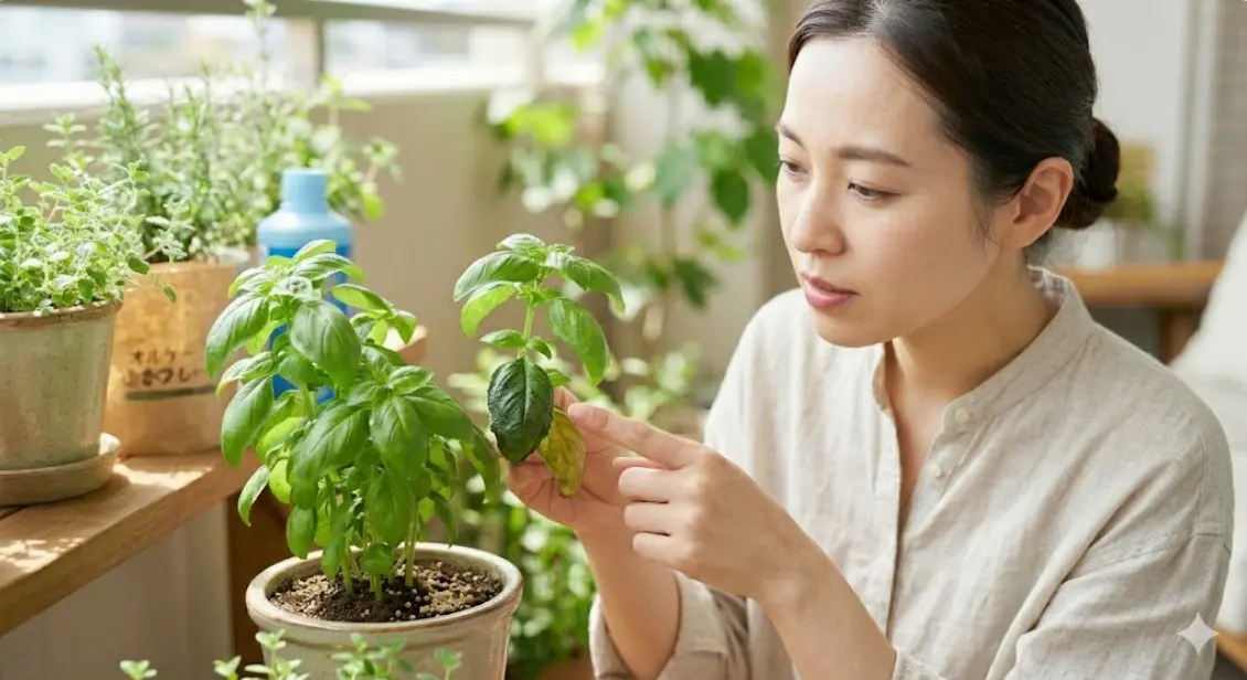 葉の色でわかる！バジルの肥料トラブルのサインとは？