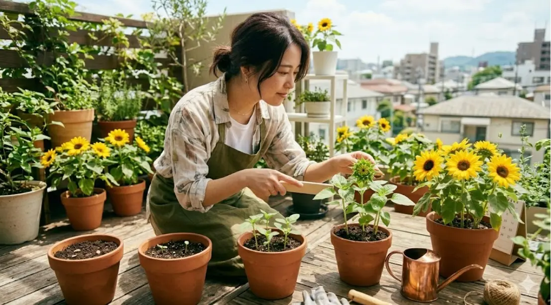 ミニひまわりの育て方｜種をまいてから開花まで！咲くまでどのくらいかかる？