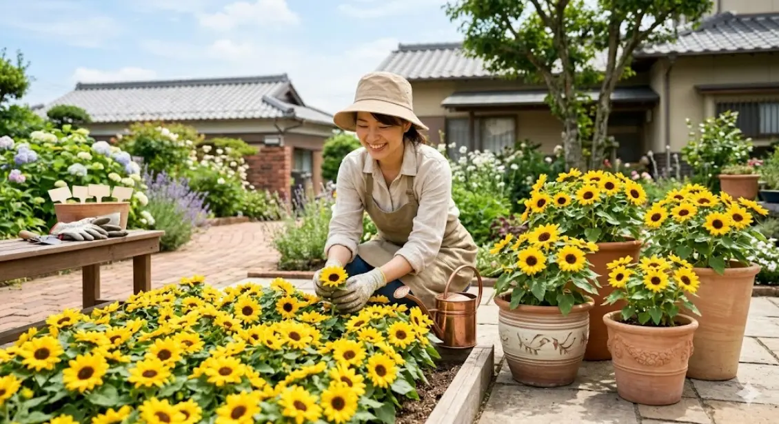 ミニひまわりの育て方！鉢植えや地植えで楽しむコツ