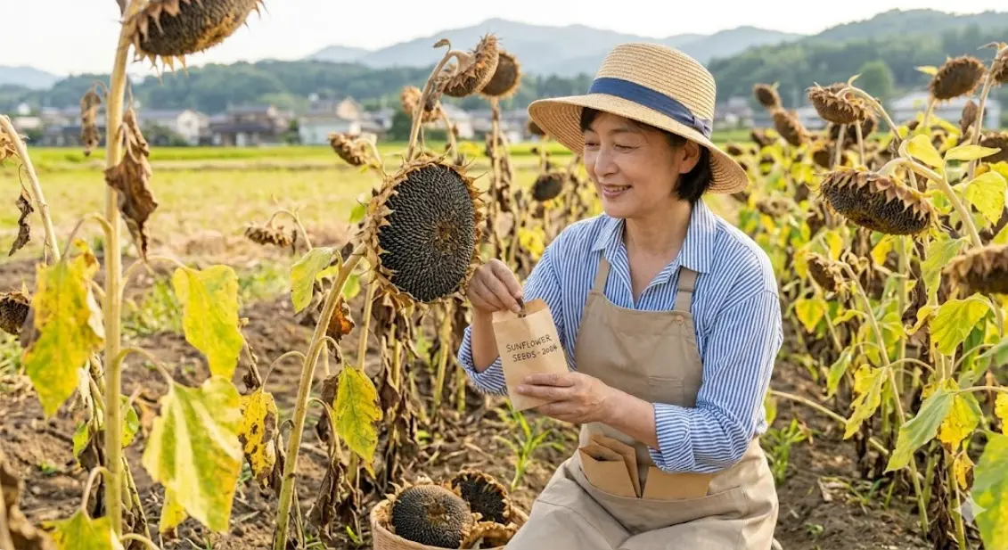 次の夏も楽しもう！花が終わったら行うべきミニひまわりの種取り