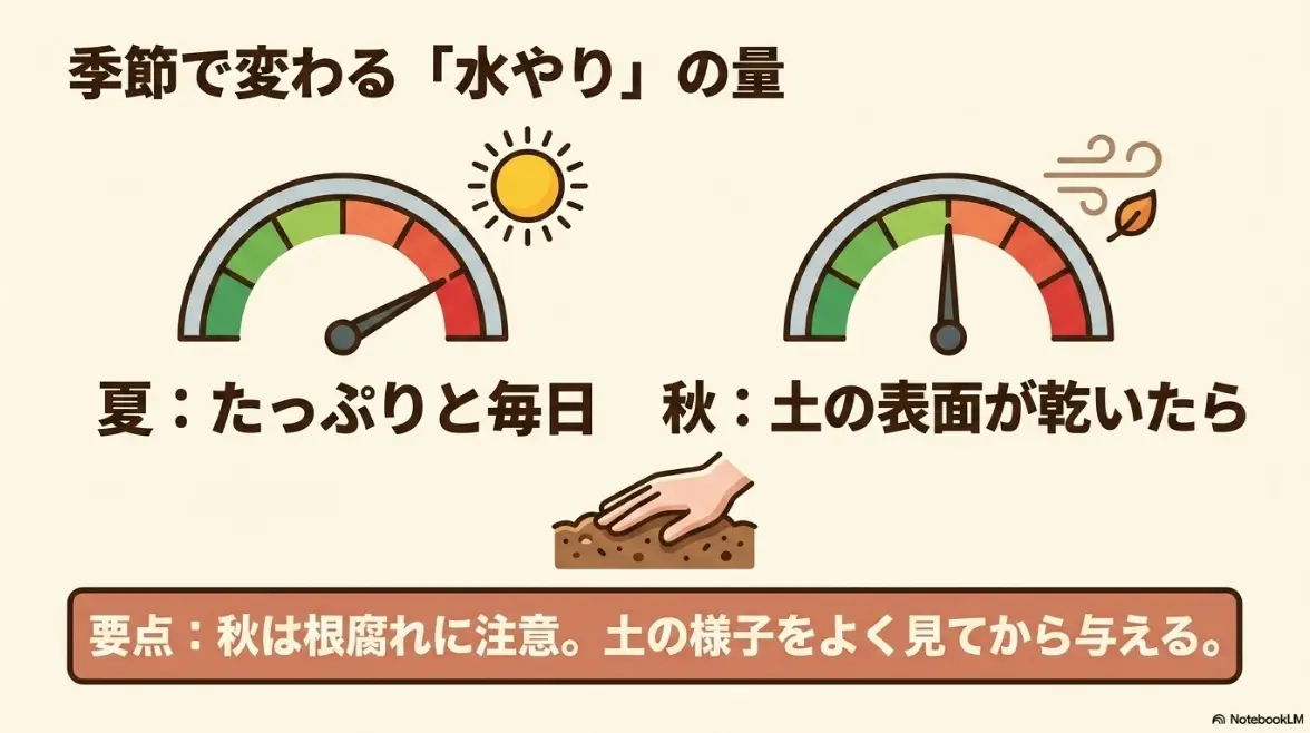夏と秋で変わる秋キュウリの適切な水やりの量