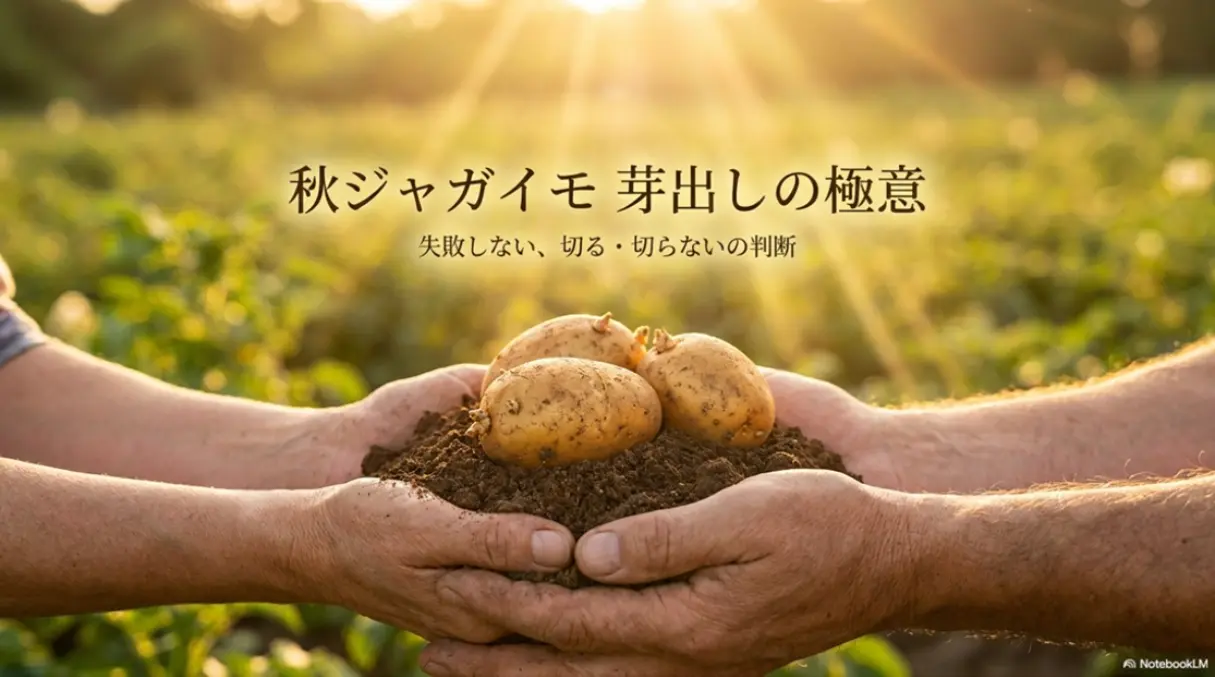 秋ジャガイモ芽出しの極意と切る・切らないの判断