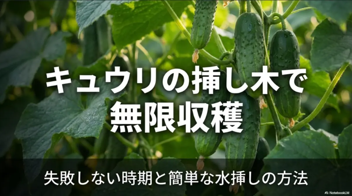 キュウリの挿し木で無限収穫を実現する栽培方法の解説