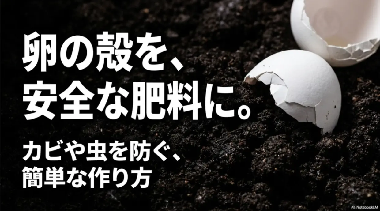 卵の殻を安全な肥料に。カビや虫を防ぐ、簡単な作り方