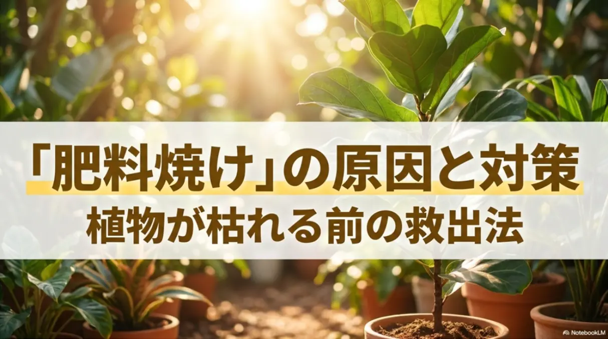 肥料焼けの原因と対策、枯れる前の救出法