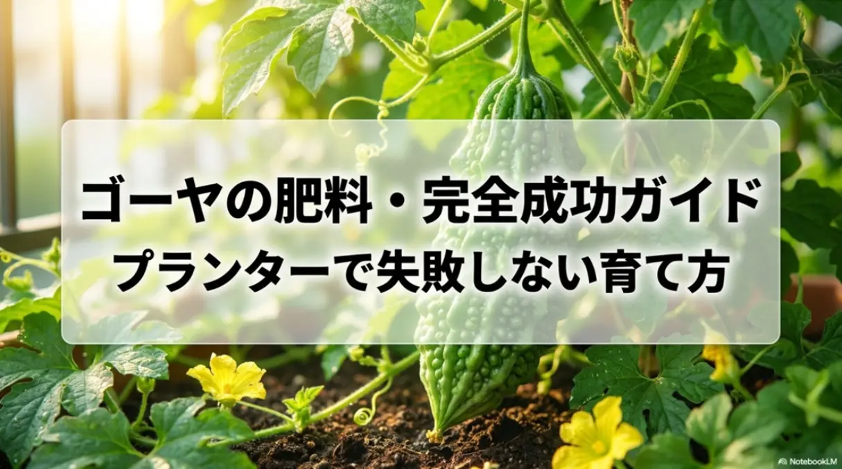 ゴーヤの肥料・完全成功ガイド プランターで失敗しない育て方