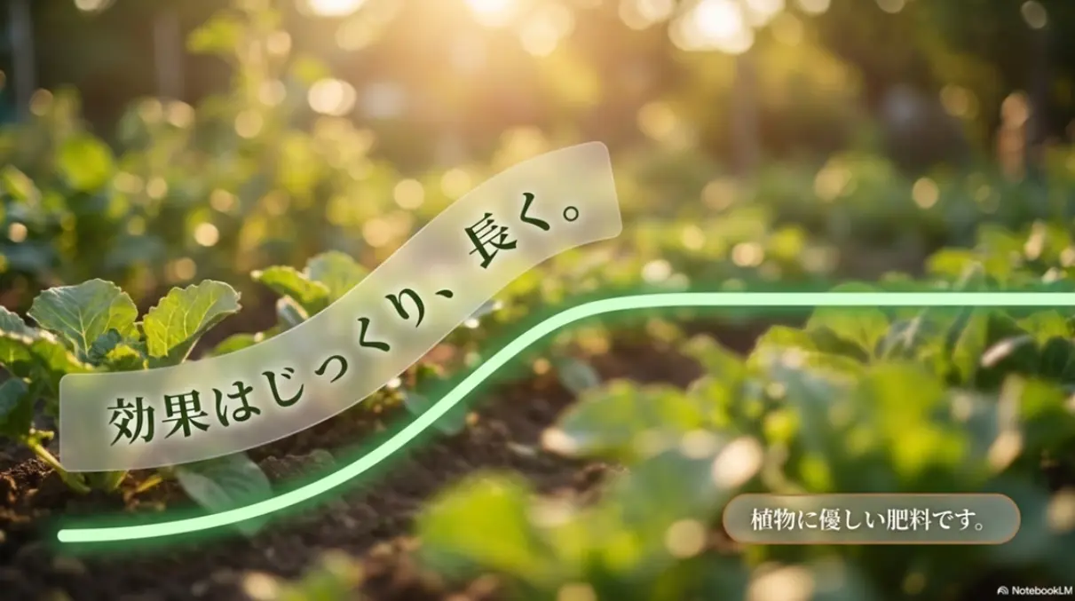 油かすの効果はじっくり長く効く植物に優しい肥料