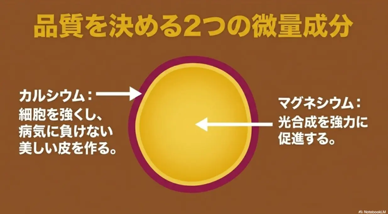 カルシウムとマグネシウムの効果解説図