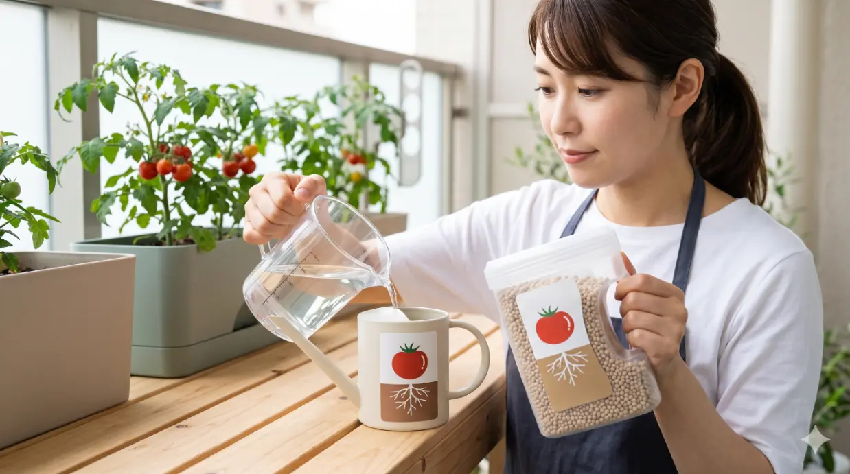 おすすめのミニトマト用肥料製品。液体肥料と固形肥料の使いやすさ。