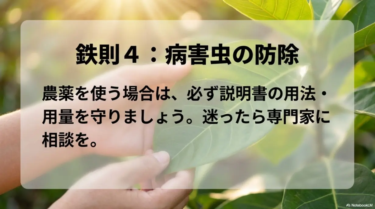 あずきの病害虫防除における農薬の安全な使用と専門家への相談