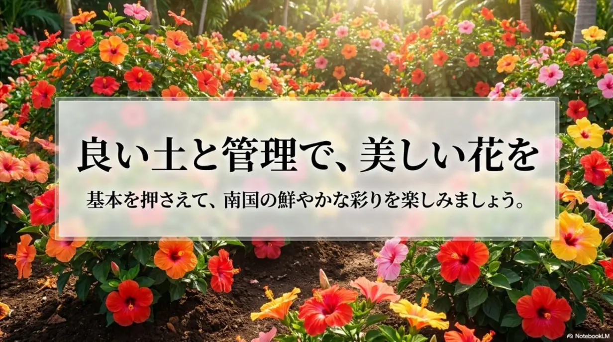良い土と管理でハイビスカスの美しい花を咲かせる