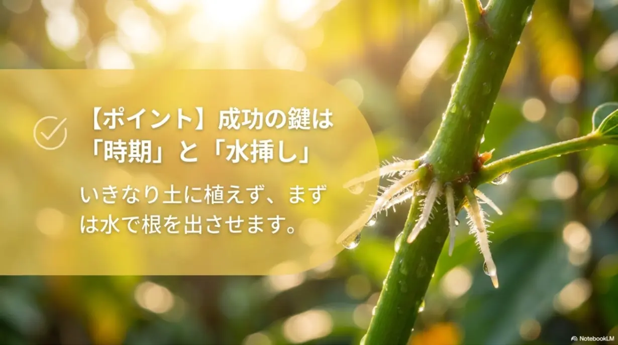 ハイビスカス挿し木成功の鍵はいきなり土に植えない時期と水挿し